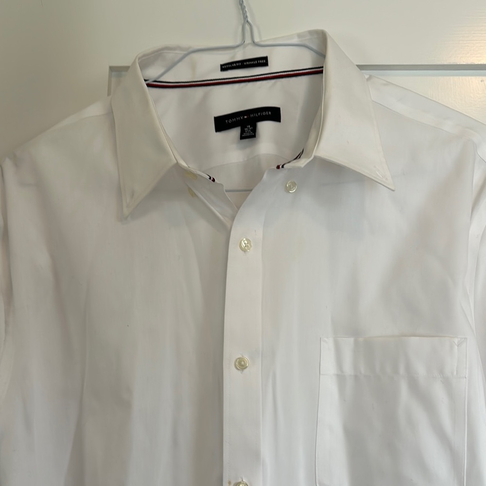 Tommy Hilfiger Men's White Dress Shirt